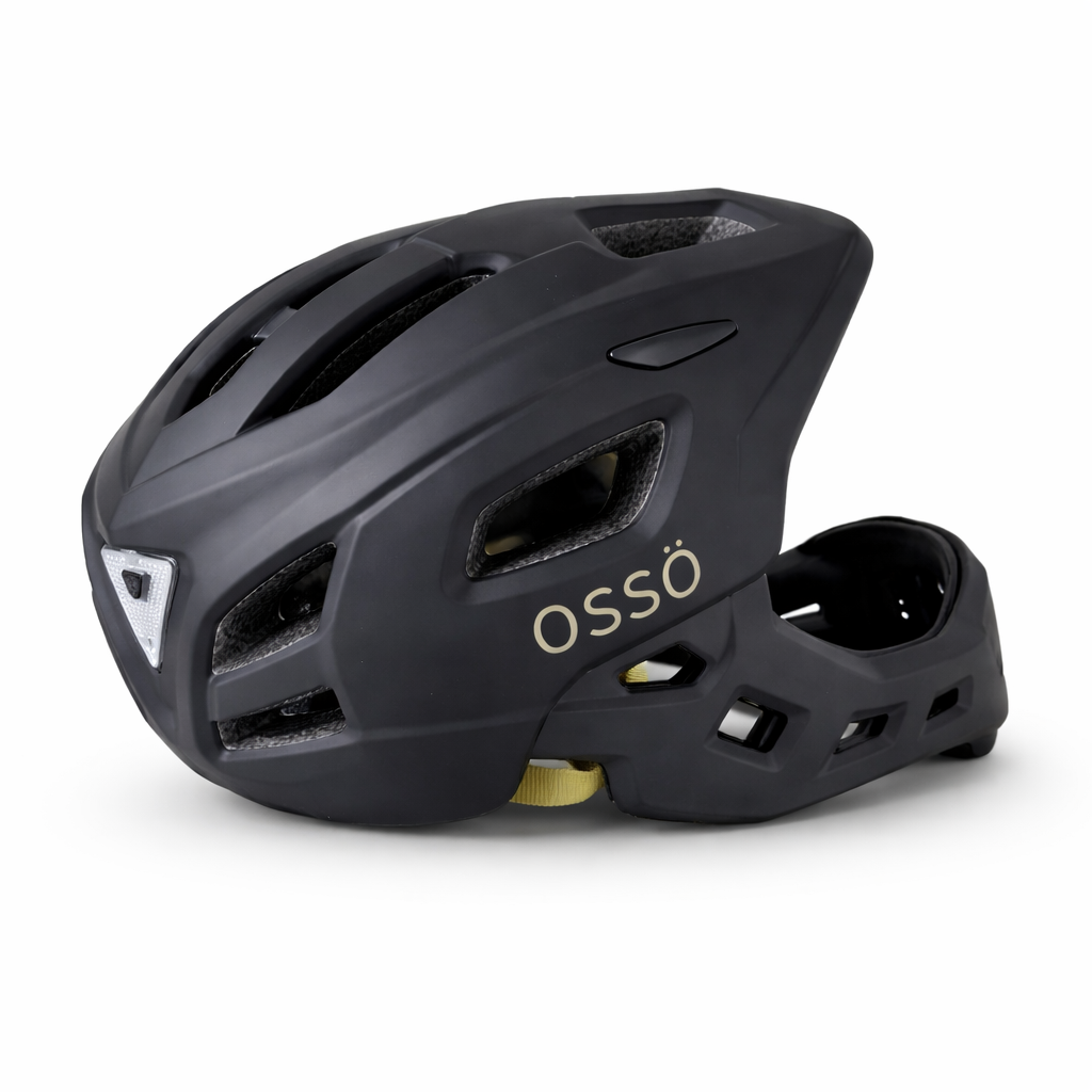 Casco integral infantil OSSÖ 52-56cm 4-6 AÑOS 2 en 1