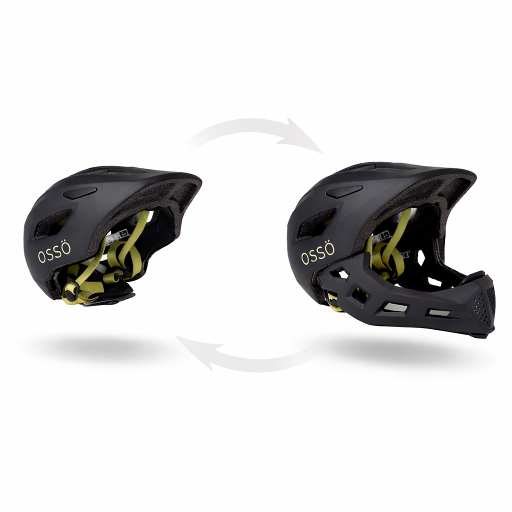 Casco integral infantil OSSÖ 52-56cm 4-6 AÑOS 2 en 1
